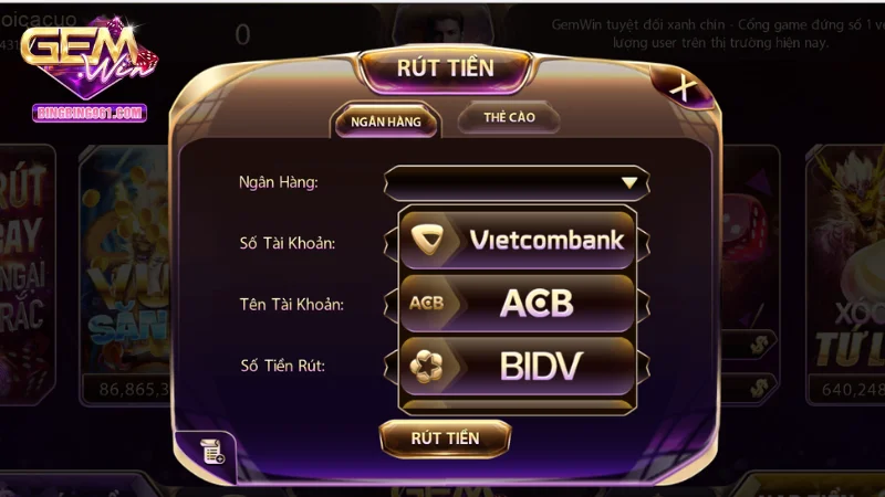 Hướng dẫn nạp rút thưởng bài tấn hiệu quả tại gemwin